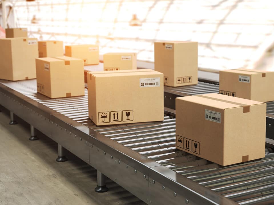 conveyor line for material handling services