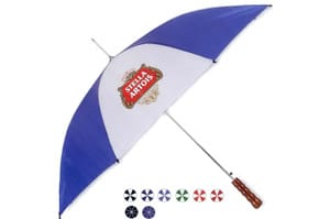 White and Blue Golf Umbrella