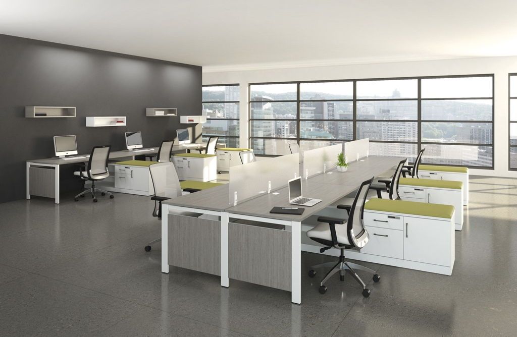 Grey Office Interiors