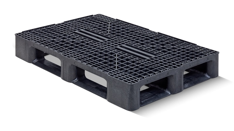 An image of a ventilated plastic pallet