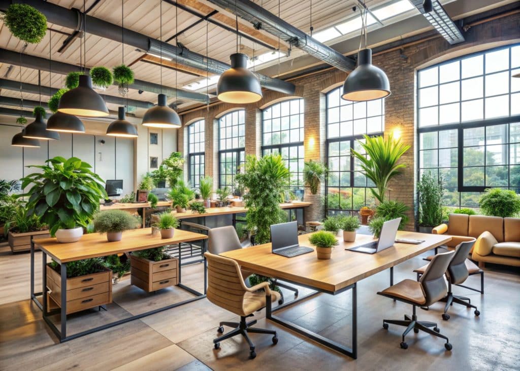 Office with Biophilic Interior